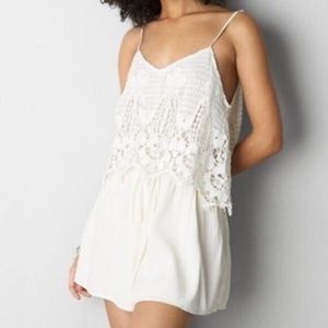 White Flowy Romper